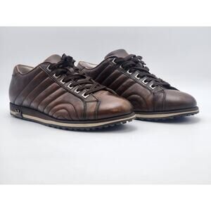 Lambda Brown leather Golf Sneakers Shoes EU 43 / US 10